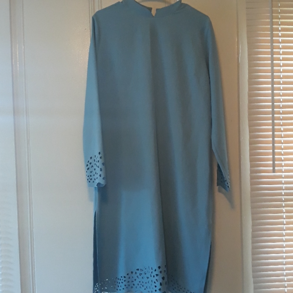 Long tunics, light blue